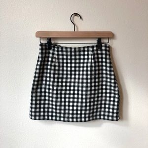 Gingham Mini Skirt